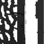 Puerta de jardín de diseño con carril de acero negro 105x130 cm by , garden gates - Ref: Foro24-4100980, Price: 200,03 €, Dis...