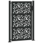 Puerta de jardín de diseño de hojas de acero negra 105x155 cm von , Gartentore - Ref: Foro24-4100961, Preis: 210,60 €, Rabatt: %