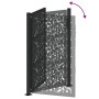 Puerta de jardín de diseño de hojas de acero negra 105x155 cm von , Gartentore - Ref: Foro24-4100961, Preis: 210,60 €, Rabatt: %