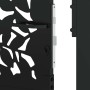 Puerta de jardín de diseño de hojas de acero negra 105x155 cm von , Gartentore - Ref: Foro24-4100961, Preis: 210,60 €, Rabatt: %