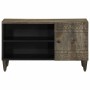 Mueble de TV madera maciza de mango gris claro 80x31,5x46 cm by , CD and DVD storage - Ref: Foro24-4017807, Price: 76,91 €, D...