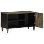 Mueble de TV madera maciza de mango gris claro 80x31,5x46 cm by , CD and DVD storage - Ref: Foro24-4017807, Price: 76,91 €, D...