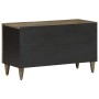 Mueble de TV madera maciza de mango gris claro 80x31,5x46 cm by , CD and DVD storage - Ref: Foro24-4017807, Price: 76,91 €, D...