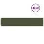 Bordes césped 30 uds acero laminado frío verde oliva 20x103 cm von , Garteneinfassung und Einfassung - Ref: Foro24-860163, Pr...