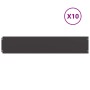 Bordes para césped 10 uds acero laminado frío negro 20x103 cm by , Garden edging and edging - Ref: Foro24-860154, Price: 52,8...