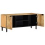 Mueble de TV marrón 105x33x46 cm madera maciza mango by , CD and DVD storage - Ref: Foro24-4017720, Price: 113,21 €, Discount: %