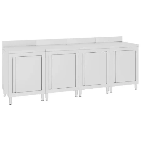 Mesa de trabajo comercial mueble acero inoxidable 240x60x96 cm de vidaXL, Restauración - Ref: Foro24-3058269, Precio: 915,79 ...