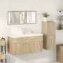 Juego de muebles de baño 4 pzas contrachapada roble Sonoma von , Badezimmermöbel - Ref: Foro24-3325028, Preis: 350,42 €, Raba...