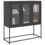 Aparador de acero laminado en frío negro 100,5x39x107 cm von , Sideboards - Ref: Foro24-853404, Preis: 129,29 €, Rabatt: %