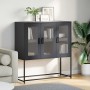 Aparador de acero laminado en frío negro 100,5x39x107 cm von , Sideboards - Ref: Foro24-853404, Preis: 129,29 €, Rabatt: %