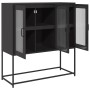 Aparador de acero laminado en frío negro 100,5x39x107 cm von , Sideboards - Ref: Foro24-853404, Preis: 129,29 €, Rabatt: %