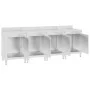 Mesa de trabajo comercial mueble acero inoxidable 240x60x96 cm de vidaXL, Restauración - Ref: Foro24-3058269, Precio: 915,79 ...