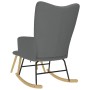 Sillón mecedora con taburete tela gris oscuro von , Schaukelstühle - Ref: Foro24-4016801, Preis: 143,05 €, Rabatt: %