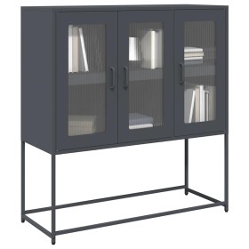 Aparador de acero laminado en frío antracita 100,5x39x107 cm von , Sideboards - Ref: Foro24-853406, Preis: 135,36 €, Rabatt: %