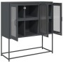 Aparador de acero laminado en frío antracita 100,5x39x107 cm by , Sideboards - Ref: Foro24-853406, Price: 135,36 €, Discount: %