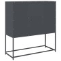 Aparador de acero laminado en frío antracita 100,5x39x107 cm by , Sideboards - Ref: Foro24-853406, Price: 135,36 €, Discount: %