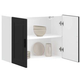 Mueble de pared de cocina Porto madera contrachapada negra by , Kitchen cabinets - Ref: Foro24-854068, Price: 84,45 €, Discou...