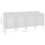 Commercial work table stainless steel furniture 240x60x96 cm by vidaXL, Restoration - Ref: Foro24-3058269, Price: 938,66 €, D...