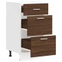 Armario bajo de roble marrón 40x46x81,5 cm madera de ingeniería by , Kitchen cabinets - Ref: Foro24-854217, Price: 93,78 €, D...