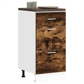 Armario bajo roble ahumado 40x46x81,5 cm madera de ingeniería von , Küchenschränke - Ref: Foro24-854215, Preis: 87,13 €, Raba...