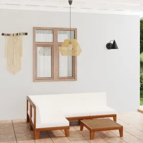 Garden furniture set with 5 pieces and solid acacia wood cushions. by vidaXL, Garden sets - Ref: Foro24-3058144, Price: 590,8...