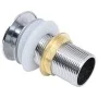 Push drain overflow function silver 6.4x6.4x9.1cm by vidaXL, Faucets - Ref: Foro24-149059, Price: 12,48 €, Discount: %