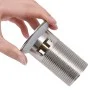 Push drain overflow function silver 6.4x6.4x9.1cm by vidaXL, Faucets - Ref: Foro24-149059, Price: 12,48 €, Discount: %