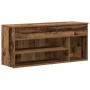 Banco zapatero madera ingeniería madera vieja 102x30,5x45 cm von , Schuhregale und Schuhorganisatoren - Ref: Foro24-859143, P...