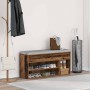 Banco zapatero madera ingeniería madera vieja 102x30,5x45 cm von , Schuhregale und Schuhorganisatoren - Ref: Foro24-859143, P...