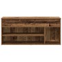 Banco zapatero madera ingeniería madera vieja 102x30,5x45 cm von , Schuhregale und Schuhorganisatoren - Ref: Foro24-859143, P...