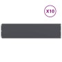 Bordes césped 10 uds antracita 25x103 cm acero laminado frío von , Garteneinfassung und Einfassung - Ref: Foro24-860168, Prei...