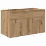 Mueble para lavabo con lavabo integrado y grifo roble artesanal von , Badezimmermöbel - Ref: Foro24-3328908, Preis: 239,56 €,...