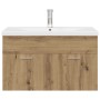 Mueble para lavabo con lavabo integrado y grifo roble artesanal von , Badezimmermöbel - Ref: Foro24-3328908, Preis: 239,56 €,...
