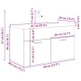 Mueble para lavabo con lavabo integrado y grifo roble artesanal von , Badezimmermöbel - Ref: Foro24-3328908, Preis: 239,56 €,...