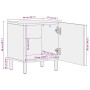 Mesitas de noche 2 uds madera maciza de mango marrón 40x33x46cm by , Nightstands - Ref: Foro24-4017717, Price: 111,21 €, Disc...