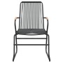 Juego de comedor de jardín 5 piezas ratán PVC negro by vidaXL, Garden sets - Ref: Foro24-3060269, Price: 390,84 €, Discount: %