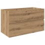Mueble para lavabo con lavabo integrado y grifo roble artesanal von , Badezimmerwaschtische - Ref: Foro24-3328934, Preis: 262...