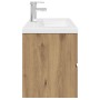 Mueble para lavabo con lavabo integrado y grifo roble artesanal von , Badezimmerwaschtische - Ref: Foro24-3328934, Preis: 262...
