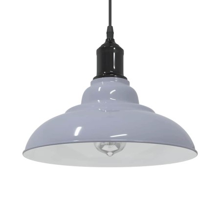 Lámpara colgante regulable en altura E27 gris brillante Ø 31cm de , Lámparas - Ref: Foro24-4103438, Precio: 29,75 €