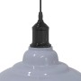 Lámpara colgante regulable en altura E27 gris brillante Ø 31cm de , Lámparas - Ref: Foro24-4103438, Precio: 29,75 €