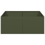 Jardinera acero verde oliva 100x100x40 cm von , Töpfe und Pflanzgefäße - Ref: Foro24-860818, Preis: 79,99 €, Rabatt: %