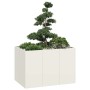 Jardinera acero blanco 120x80x80 cm von , Töpfe und Pflanzgefäße - Ref: Foro24-860788, Preis: 118,33 €, Rabatt: %