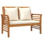 3-piece garden furniture set with acacia wood cushions by vidaXL, Garden sets - Ref: Foro24-3058095, Price: 455,83 €, Discoun...