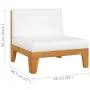 Garden furniture set with 5 pieces and solid acacia wood cushions. by vidaXL, Garden sets - Ref: Foro24-3058144, Price: 590,8...