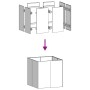 Jardinera acero blanco 80x80x80 cm von , Töpfe und Pflanzgefäße - Ref: Foro24-860781, Preis: 129,41 €, Rabatt: %