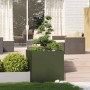 Jardinera acero verde oliva 80x80x80 cm von , Töpfe und Pflanzgefäße - Ref: Foro24-860783, Preis: 130,63 €, Rabatt: %