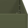 Jardinera acero verde oliva 80x80x80 cm von , Töpfe und Pflanzgefäße - Ref: Foro24-860783, Preis: 130,63 €, Rabatt: %