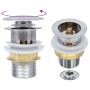 Push-Ablauf ohne Überlauffunktion silber 6,4x6,4x9,1 cm von vidaXL, Wasserhähne - Ref: Foro24-149064, Preis: 15,03 €, Rabatt: %