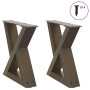 Patas para mesa centro 2 uds acero natural 30x(30-31,3)cm acero by , Table legs - Ref: Foro24-4012679, Price: 60,57 €, Discou...
