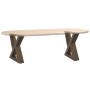 Patas para mesa centro 2 uds acero natural 30x(30-31,3)cm acero by , Table legs - Ref: Foro24-4012679, Price: 60,57 €, Discou...